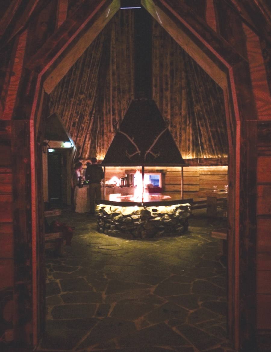 Savour Your Meal Around The Fireplace In Our Lappish Style Restaurant In The Santa Claus Village